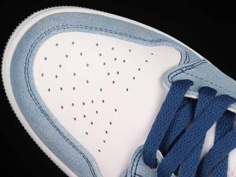 All categories Air Jordan Jordan series basketball shoes Air Jordan 1 Mid Air Jordan 1 Mid "French Blue" AJ1 Joe 1 washed blue mid-top basketball shoes DN3706-401